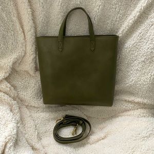 Madewell Transport Tote Small Crossbody- Olive Green